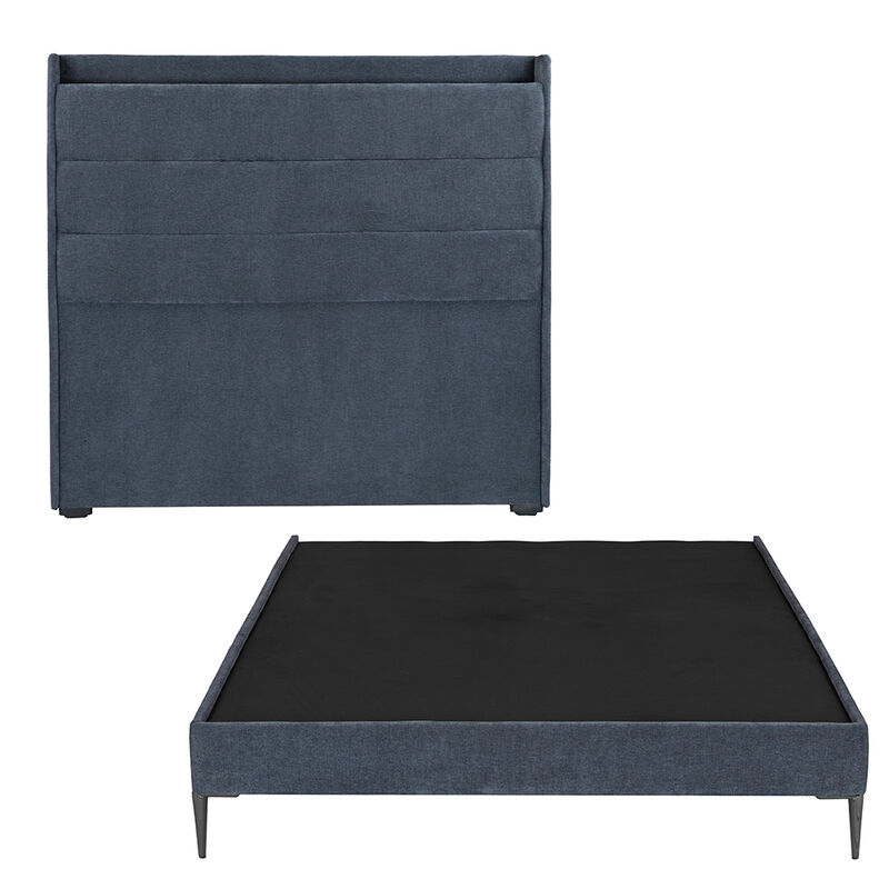 Cabecera Matrimonial Trinity Con Base Cama Slim... image number null