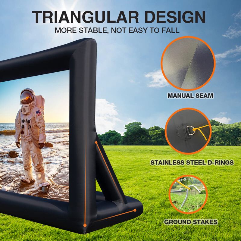Pantalla De Cine Inflable Ppxia De 20 Pies Para... image number null