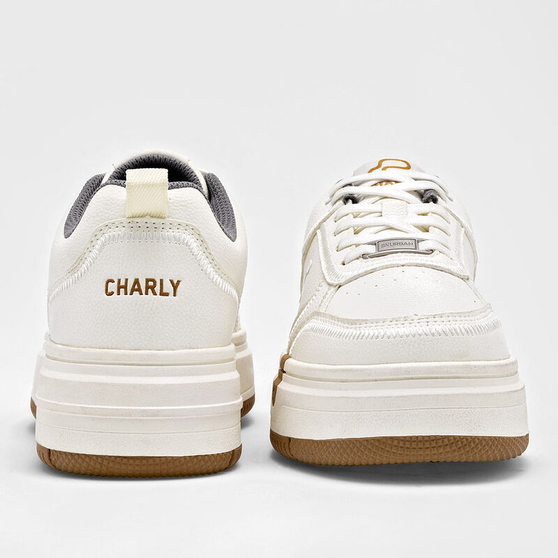 Charly Tenis urbano para mujer blanco, importad... image number null