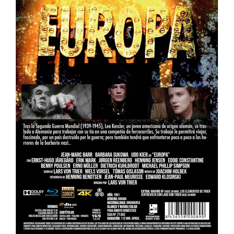 Europa [blu-ray] (1991) image number null