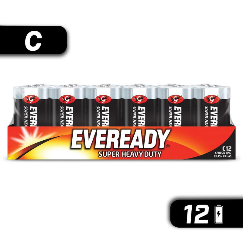 Pila Eveready Carb&oacute;n Zinc C Charola Con 12 1.5v image number null