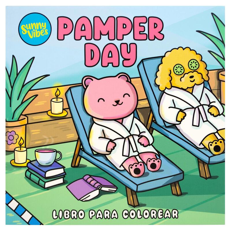Libro Para Colorear: Sunny Vibes: Pamper Day, D... image number null