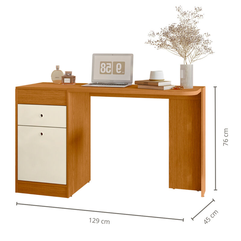 Tocador Vanity Deseo Con Espejo  Cinamomo Off W... image number null
