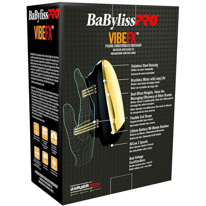 Masajeador Babyliss Inalambrico Vibefx Barberos... image number null