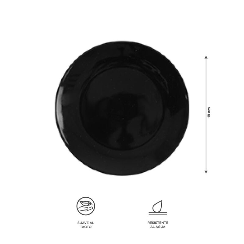 Vajilla BLACK para 6 Personas - Cer&aacute;mica Negra ... image number null