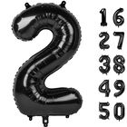 Globo Kelfuoya 102 cm Negro N&uacute;mero 2 De Foil
