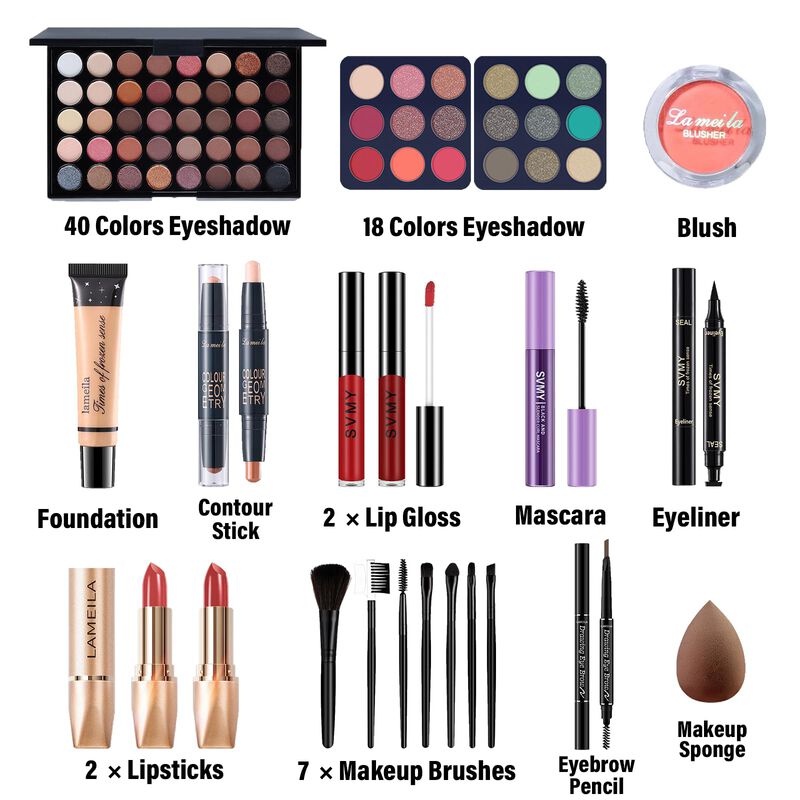 Set De Maquillaje Pwyshxdf 21 Piezas Paleta De ... image number null