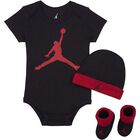 Infant Jumpman, Jordan , Juego de 3 piezas, negro y rojo,  talla 6-12 meses