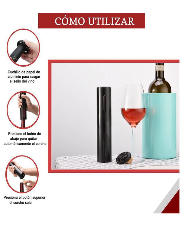 Sacacorchos de alas Casa BIU de plástico image number null