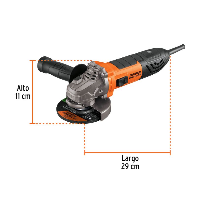 Esmeriladora Angular Truper Ergo Pro 18156 4-1/... image number null