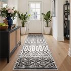 Alfombra Art&tuft De 152 cm Para Corredor, Lavable Y Antideslizante, Color Negro