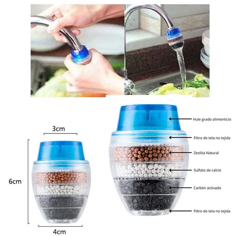 3 Pack Mini Filtro de Agua Purificador Para Gri... image number null