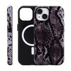 Funda Fourmor Para iPhone 15 Magsafe Inal&aacute;mbrica Con Patr&oacute;n De Piel De Serpiente