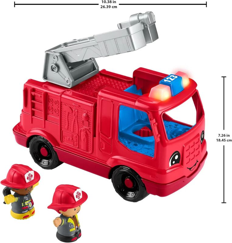 F-p Little People Cami&oacute;n De Bomberos Mediano Hy... image number null