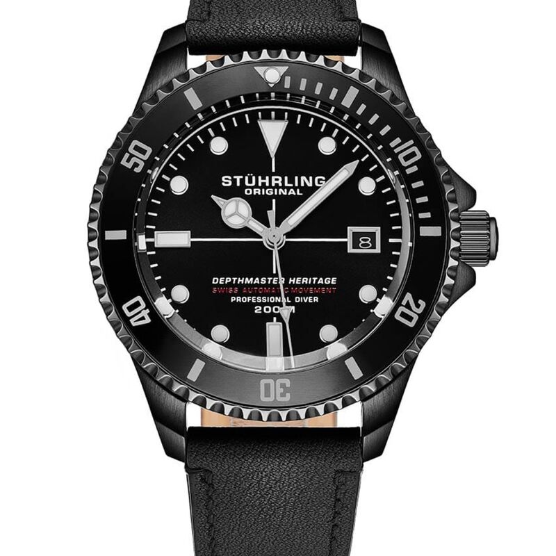 Reloj Stuhrling para hombre autom&aacute;tico suizo 88... image number null