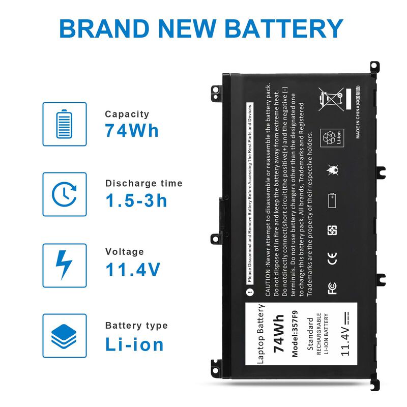 Bater&iacute;a Para Port&aacute;til Futurebatt 357f9 74wh Par... image number null