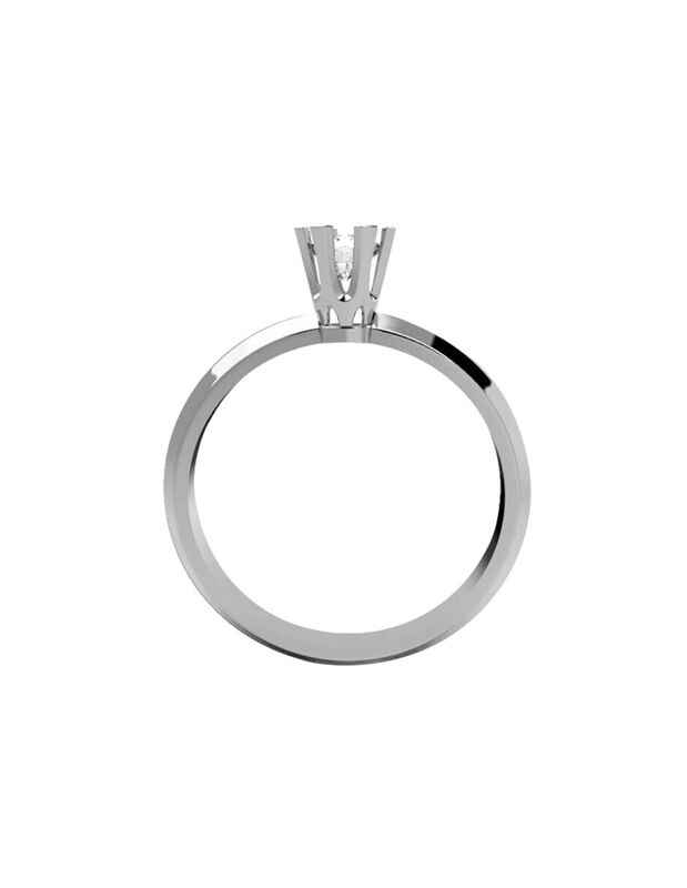 Anillo de Compromiso de 10K con Circonia Talla ... image number null