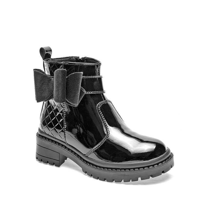 Yuyin Bot&iacute;n para ni&ntilde;a. Negro charol image number null