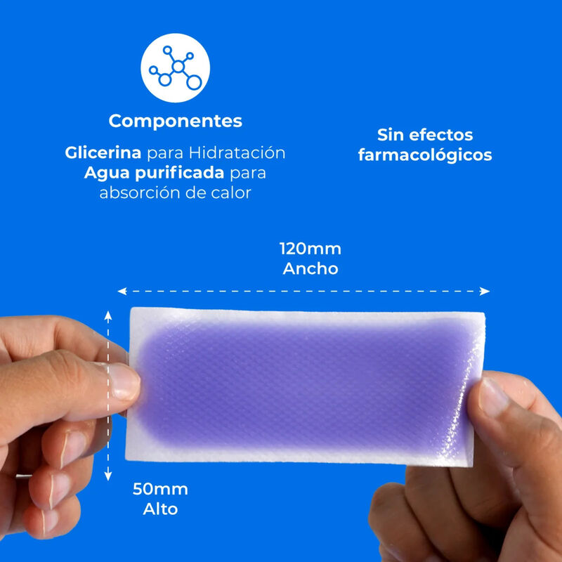 Parche Gel Fr&iacute;o Refrescante Fiebre Y Alivio Mus... image number null