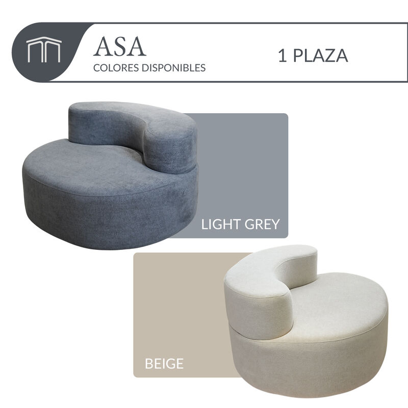 Sill&oacute;n Espuma Alta densidad ASA Beige 1 plaza J... image number null