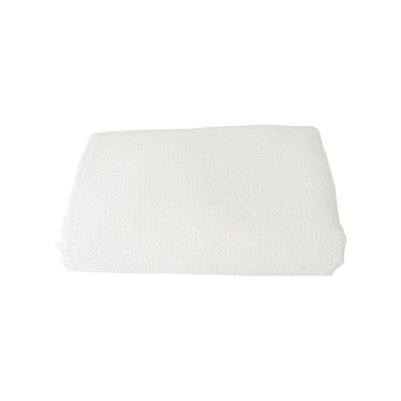 Colcha Waffle Color Hueso Estilo Hotel Individu... image number null