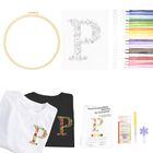 Kit De Bordado Topapfo Letra P Para Principiantes &ndash; Dise&ntilde;o Floral