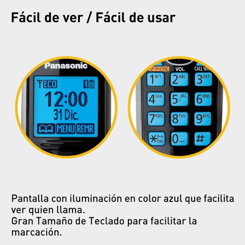Telefono Inalambrico Panasonic K-xtg4112meb Det... image number null