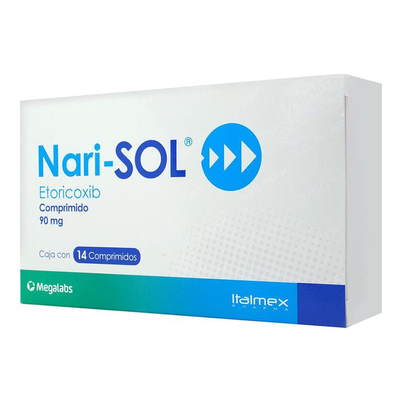 Nari-sol 90mg 14 Comprimidos 90mg Caja Con 14 C... image number null