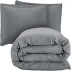 Juego de Funda Duvet para Edredon Matrimonial Gris Bluelander