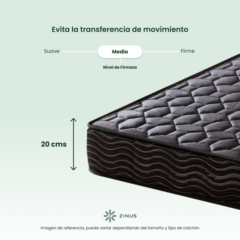 Zinus Essentials | Colch&oacute;n De Memory Foam 20 Cm... image number null