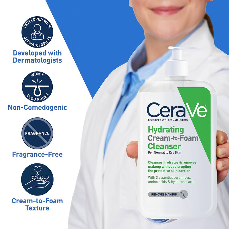 Crema Hidratante Para Hacer Espuma Cleanser Cer... image number null