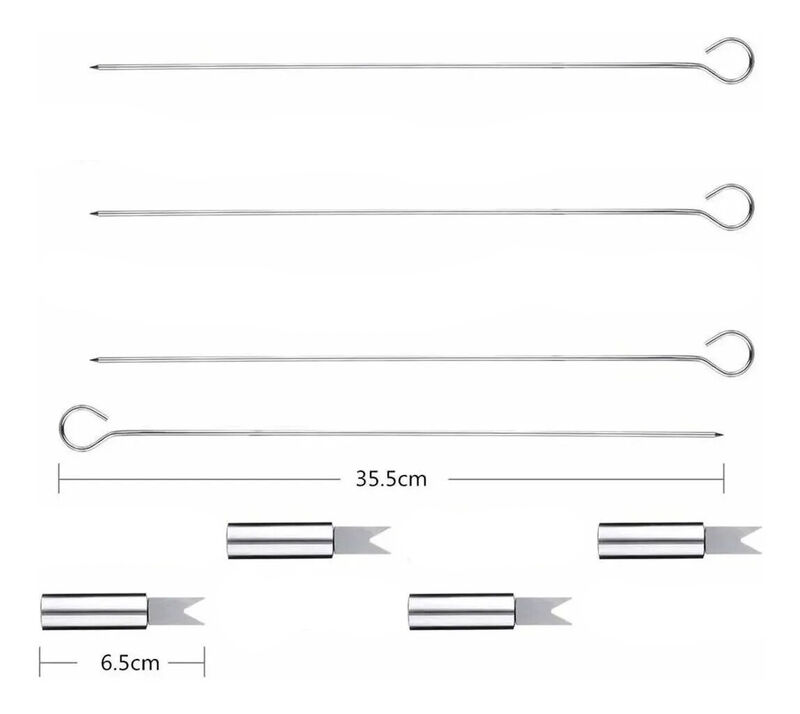 Juego de Utensilios de Asador de Acero Inox mod... image number null