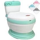 Ba&ntilde;o Entrenador para Ni&ntilde;os Asiento Acolchado Antideslizante F&aacute;cil de Limpiar Dise&ntilde;o Realista - Verde