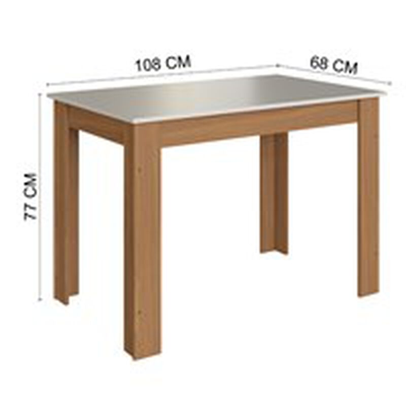 Set De Comedor Con Mesa Y Cuatro Sillas Skal In... image number null