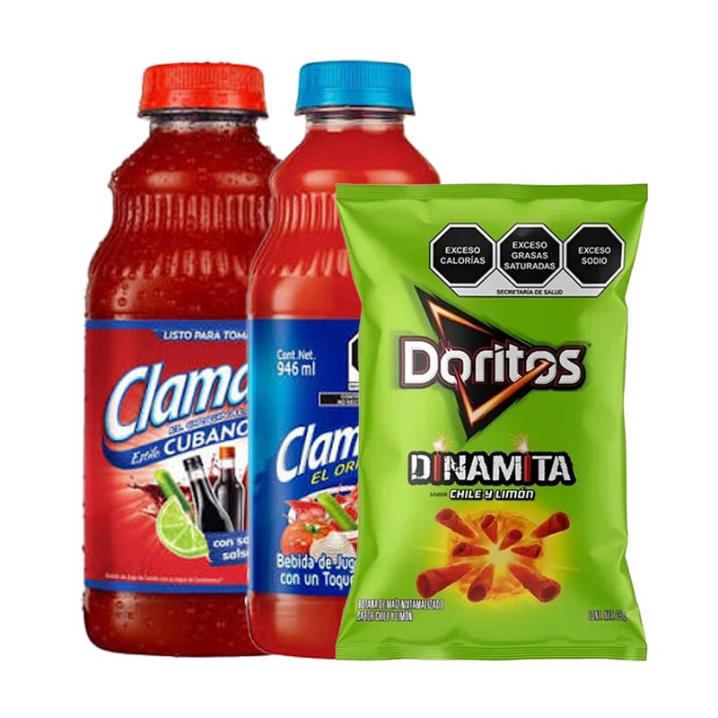 Clamato Cubano 946 Ml + Clamato 946 Ml + Dorito... image number null