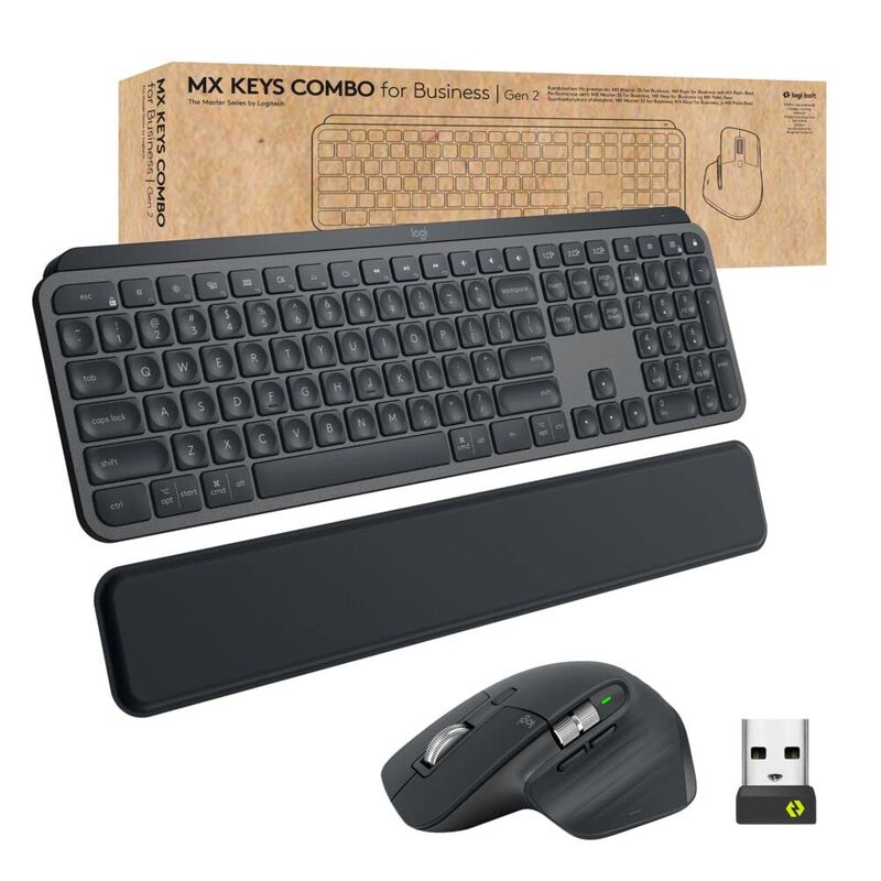 Teclado Y Rat&oacute;n Logitech Mx Keys Combo Gen 2 Gr... image number null