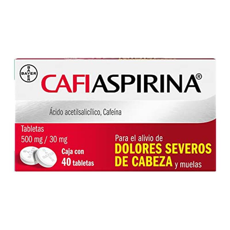 Cafiaspirina 40 Tabletas 500 Mg/30 Mg image number null