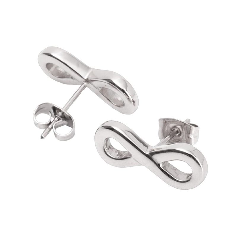 Aretes Mujer Infinito Acero Inoxidable, Regalo ... image number null