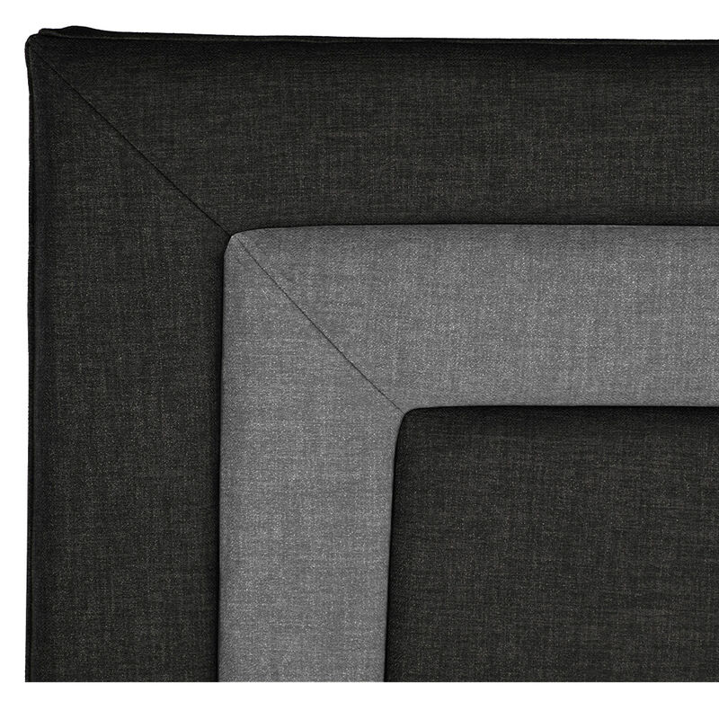 Cabecera Matrimonial Dicasa Bora Gris Oscuro image number null