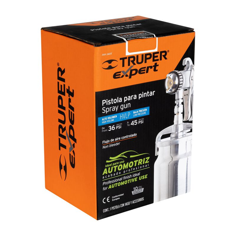 Pistola P/Pintar Succi&oacute;n Hvlp Vaso Aluminio 1.4... image number null