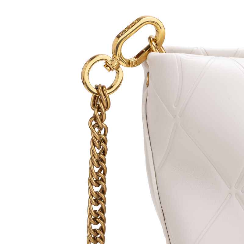 Bolsa Tote Grande Con Troquelado Color Beige image number null