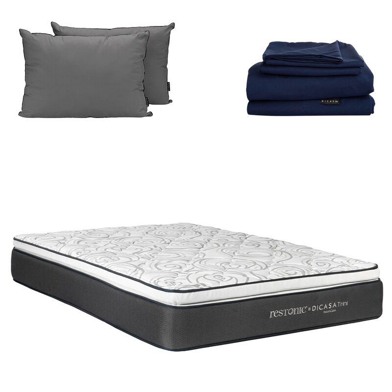 Colch&oacute;n King Size Trini + Almohada 2Pack + 1 ju... image number null