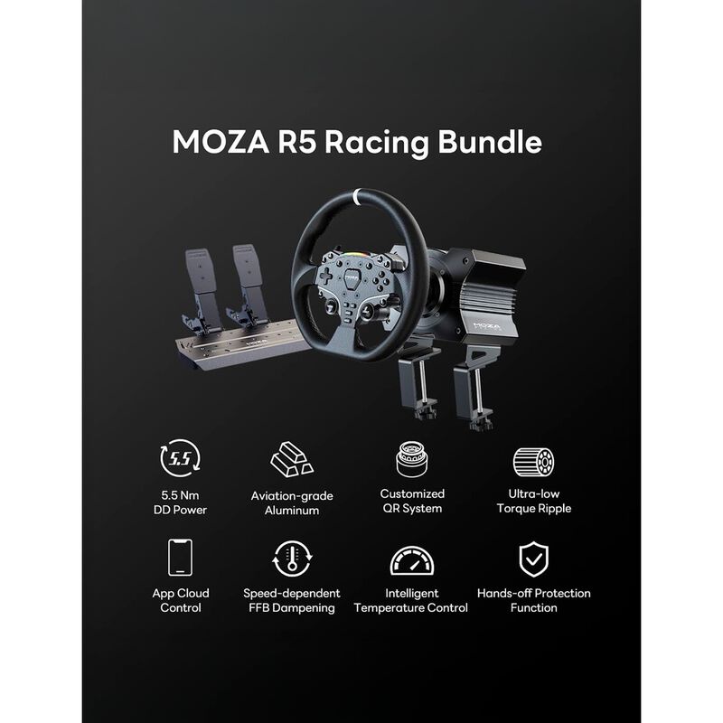 Moza R5 Simulador De Carreras Direct Drive image number null