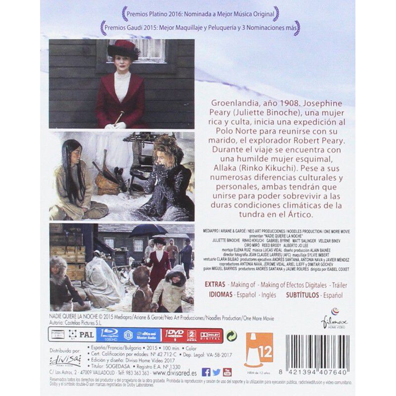 Nadie quiere la noche [Combo DVD + Blu-ray] image number null