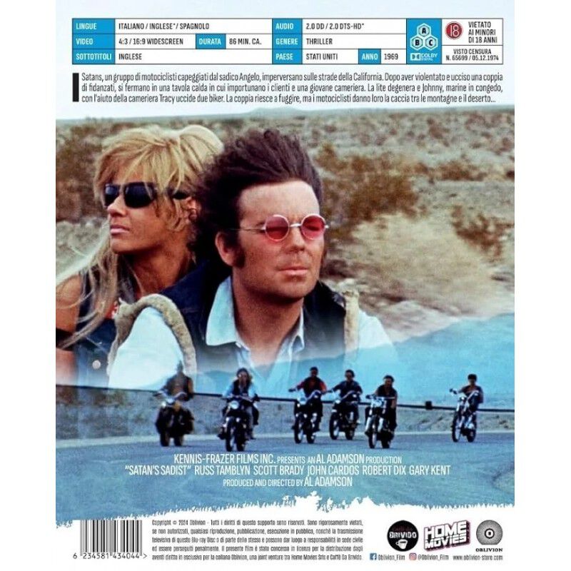 Los S&aacute;dicos De Sat&aacute;n [blu-ray] (1969) image number null
