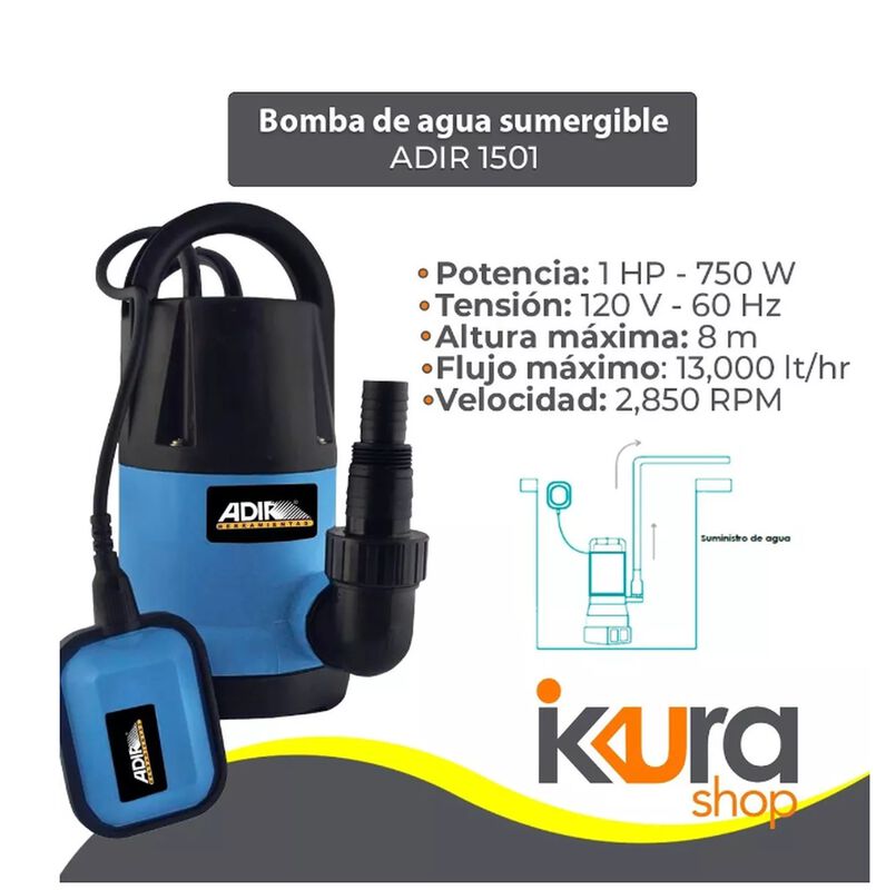 Bomba Sumergible 1hp Limpia Agua 1501 image number null