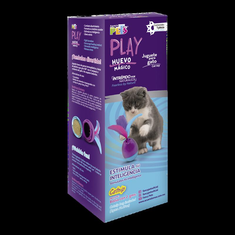 Fancy Pets Play Juguete Huevo Mágico Con Catnip... image number null