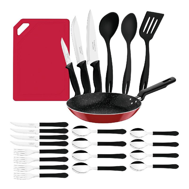 SET COCINA TRAMONTINA 24 PIEZAS CUBIERTOS CUCHI... image number null