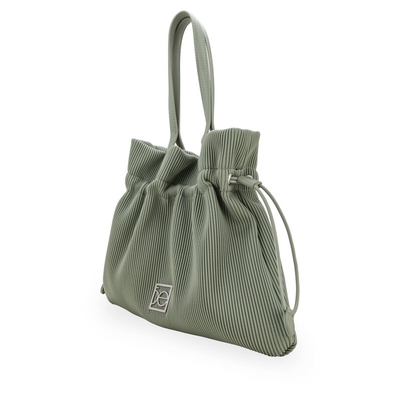 Bolsa Tote Maxi Con Jareta Color Verde image number null
