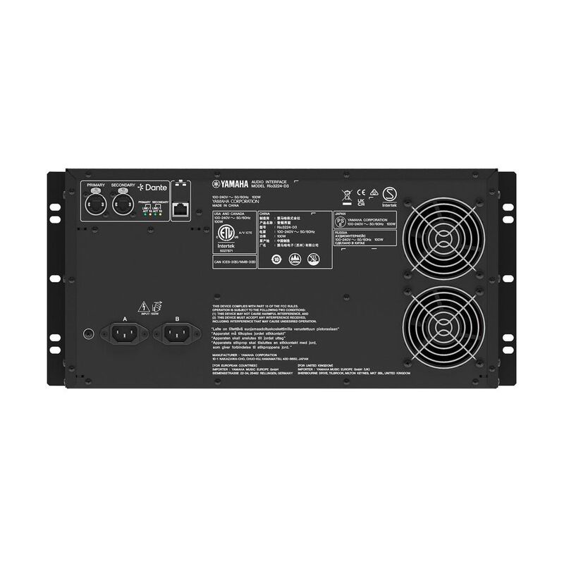 Yamaha RIO3224-D3 Rack de E/S 32 Entradas 24 Sa... image number null